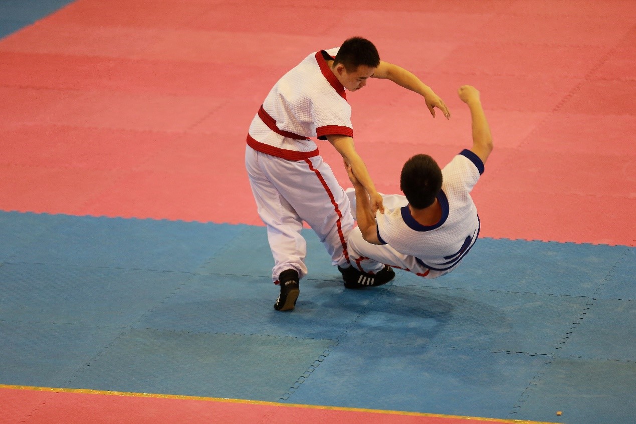 首先开始的是中国式摔跤表演,作为古老的中国传统武术,中国跤极具技术